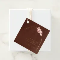 Boho Orchid Arch Wedding Thank You ID959 Favor Tags