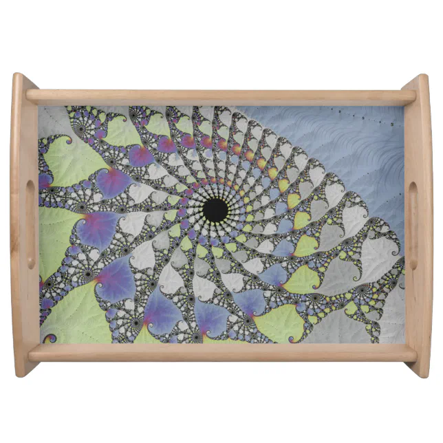 Fractal sheet texture serving tray