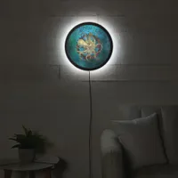 Steampunk Octopus & Clockwork Gears LED Sign