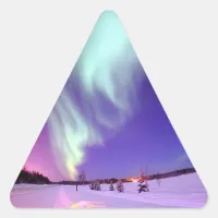 Northern Lights Shine in Alaskan Sky Sticker