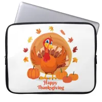 Happy Thanksgiving Typography  Laptop Sleeve