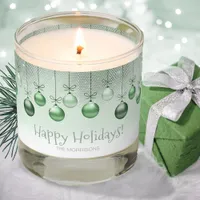 Christmas Ornaments Green ID251  Scented Candle