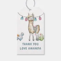 Llama Kids Birthday Party Gift Tags