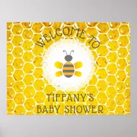 Personalized Bumblebee or Honey Bee Themed Poster