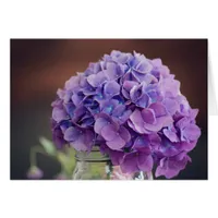 Purple Hydrangea Blank Cards