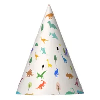 Whimsical Dinosaur Princess Birthday Party Hat
