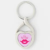 Maid of Honor Twisted Heart Keychain
