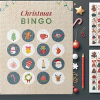 Colorful Christmas Bingo Jigsaw Puzzle