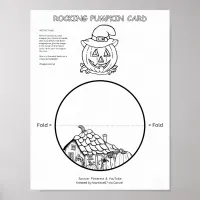 Rocking Pumpkin Card Poster