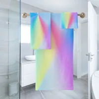 Iridescent, rainbow-like, dreamy - for romantics bath towel set