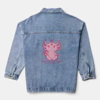 Axolotl Baphomet Pagan  Denim Jacket