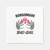 Bgm Bad Girl II - Skeleton Heart Hands   Napkins