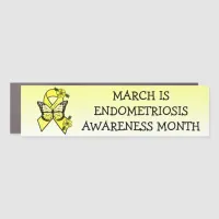 MARCH IS ENDOMETRIOSIS AWARENESS MONTH CAR MAGNET