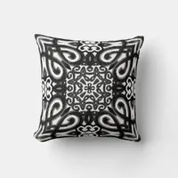 Amoria : Black & White Modern Love Heart Cushion