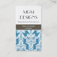 luxury professional damask Business Cards