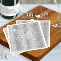 Anniversary 10 Years Word Cloud ID267 Paper Dinner Napkins