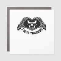 Skeleton Hands Skull, Halloween Design For Backgro Car Magnet