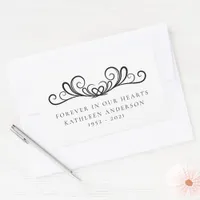 Flourish Forever in Our Hearts Rectangular Sticker