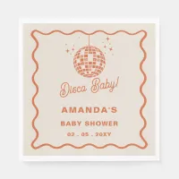 Disco Baby Retro Groovy Disco Baby Shower Napkins