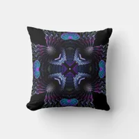 Fractal Dimension Dark Medieval Cushion