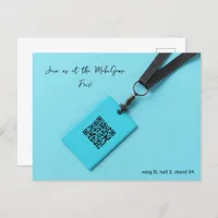 Blue Name Tag Fair Postcard