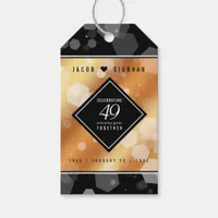 Elegant 49th Copper Wedding Anniversary Gift Tags