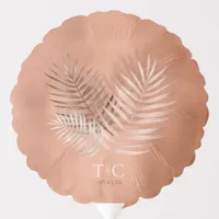 Lush Palm Leaf Wedding Terra Cotta ID956 Balloon