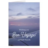 Bon Voyage Safe Travels Window Seat View