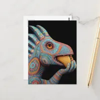 Dino eating Taco Postcard