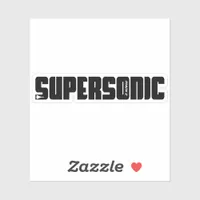 Supersonic Jet Aircraft Sticker