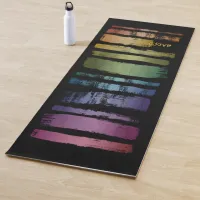 Equality Love Rainbow Brush Strokes LGBTQ ID656 Yoga Mat