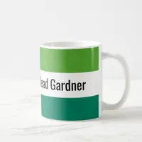 Fresh Green Gardener Editable Coffee Mug