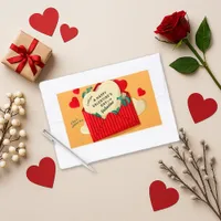 Romantic Red Envelope Heart Valentine  Rectangular Sticker