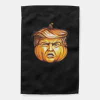 Funny Halloween Pumpkin Political Parody Donald Tr Garden Flag