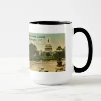 United States Capitol from Library Steps Date 1898 Mug