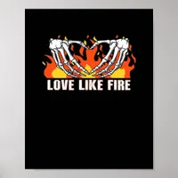 Like Classic - Skeleton Hands Heart  Poster