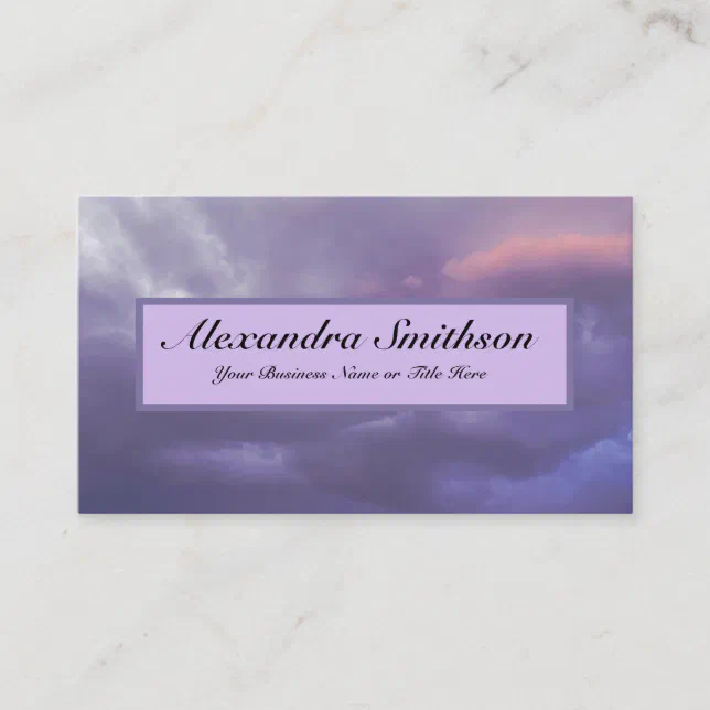 Colorful Storm Clouds Business Card