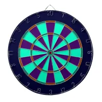 Blue, Green, Brown and Purple Metal Cage Dartboard