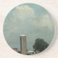 A Rural Farm Scene Coaster