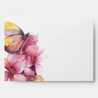 Butterfly Funeral Stationery Envelope