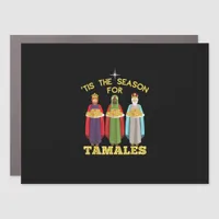 Tis Season For Tamales Funny Mexican Christmas Car Magnet