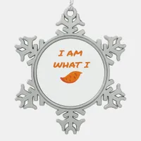 I'm What I Yam Classic Snowflake Pewter Christmas Ornament