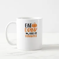 Eat Drink And Be Scary Minimal Clean Coffee Mug