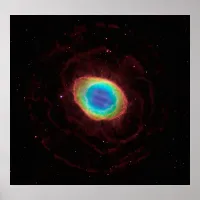 Ring Nebula or NGC 6720 True Shape,  ZGOA Poster