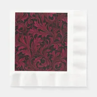 Burgundy Paisley Wedding Napkins