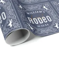 First Rodeo Birthday Wrapping Paper – Red Bandana 