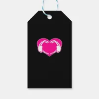 Heart Skeleton Hands Gothic Valentine  Classic Gift Tags