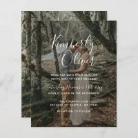 Budget Elegant Photo Overlay Wedding Invitation