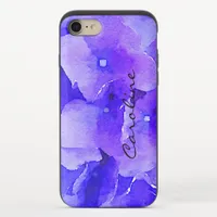 Chic Watercolor Purple Floral OtterBox iPhone Case