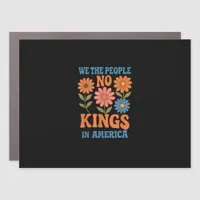 No Kings In America We The People Retro Lovers Car Magnet